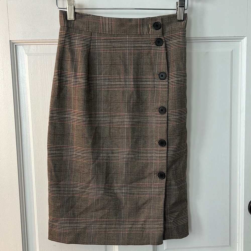 H&M plaid skirt size 0
